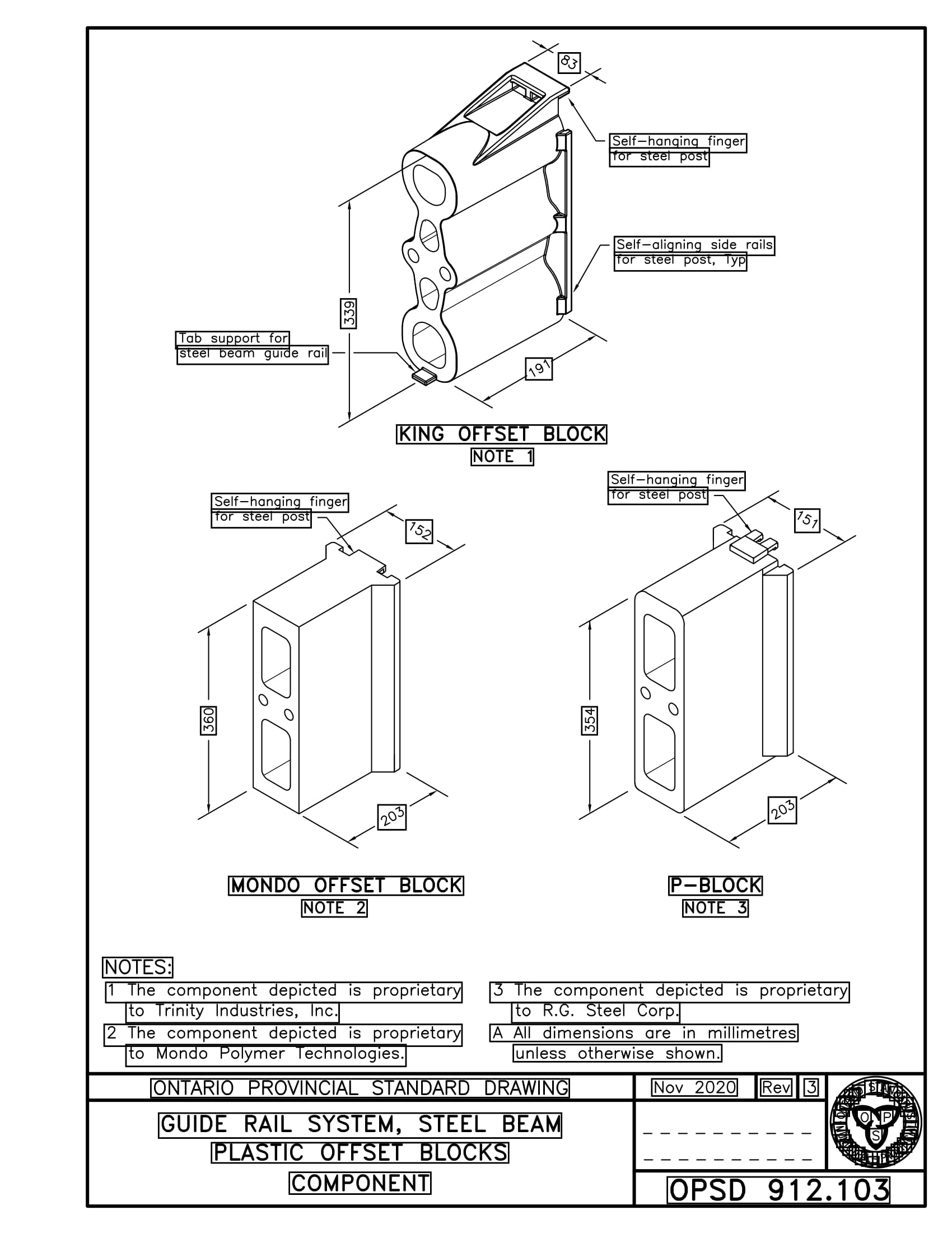 6 X 6 guide rail, 6 X 8 median barrier, W-Beam & Thrie-Beam Corrugated, and Cable  guide rail