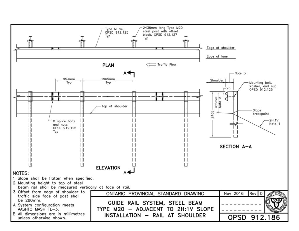 Guide Rail & Thrie-Beam Systems | A.J. Braun